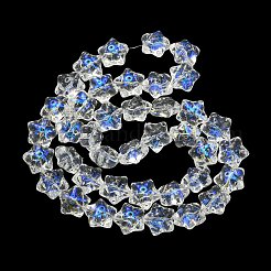 Fili di perle di vetro trasparente placcato colore ab&nbsp;EGLA-G037-07A-AB02