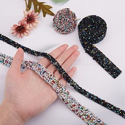 4 Meter 4 Arten Glitzerharz Hotfix Strass (Schmelzkleber auf der Rückseite)&nbsp;DIY-SZ0002-30
