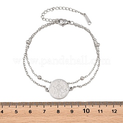 Mehrreihige Armbänder aus 304 Edelstahl&nbsp;SA-CBA7739-02P