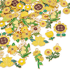 Colgantes de esmalte de aleación 40pcs 10 estilos&nbsp;ENAM-TA0004-08