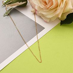 Collier chaîne torsadée en laiton&nbsp;NJEW-JN03110-02