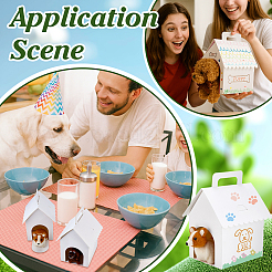 Party-Geschenkboxen aus Papier mit Fenster für Haustiere&nbsp;CON-WH0085-165