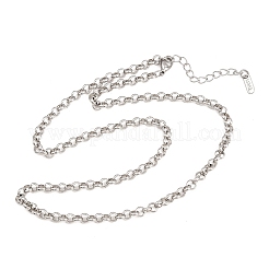 5 mm Rolo-Ketten aus Edelstahl 304 für Damen und Herren&nbsp;NJEW-H093-07B-P