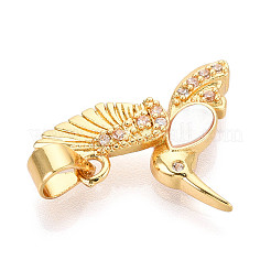Messing micro pave klare zirkonia anhänger&nbsp;KK-N268-81G
