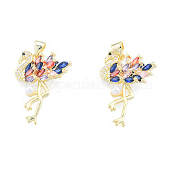 Colgante micropavé cubic zirconia de latón&nbsp;ZIRC-N039-272B