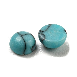 Gefärbte handgemachte synthetische Türkis-Cabochons&nbsp;G-B070-19C