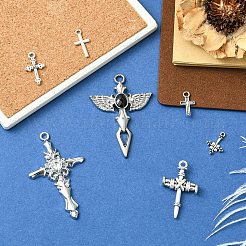 7 pièces 7 styles pendentifs en alliage de style tibétain&nbsp;FIND-YW0009-52