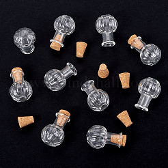 10 Stück Wunschflaschen aus klarem Glas&nbsp;AJEW-TA0002-85B