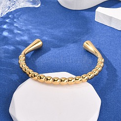 Bracelets manchettes en perles d'acier inoxydable 304 pour femmes&nbsp;BJEW-G749-19G