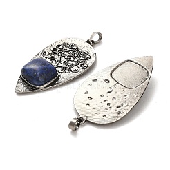 Natürliche Lapislazuli quadratische große Anhänger&nbsp;G-F763-07AS-06