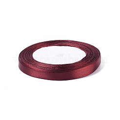 Ruban de satin rouge foncé de 3/8 pouce (10 mm) pour la décoration de fête de bricolage&nbsp;X-RC10mmY048