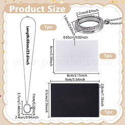 Collier en acier inoxydable 304 (1 pièce)&nbsp;NJEW-NB0001-46