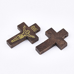 Pendentifs en bois imprimées&nbsp;X-WOOD-S050-35A-03