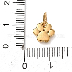 Breloques en acier inoxydable 304 micro pavées de zircones cubiques transparentes&nbsp;CU-B001-02G-A