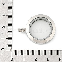 Schwimmende Medaillonanhänger aus Edelstahl 304&nbsp;STAS-E443-41P-03