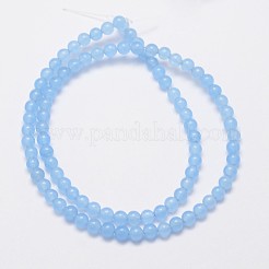 Natürliche und gefärbte Perle Malaysia Jade Stränge&nbsp;G-A146-4mm-A20