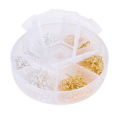 1 scatola di ganci per orecchini in ottone argento oro 19 mm&nbsp;KK-PH0015-01M-NF
