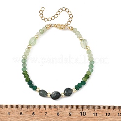 Bracelets pour femmes en jade naturel teint de Malaisie&nbsp;BJEW-JB14090-02