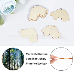 Fahrzeug-Thema unvollendete leere Holzanhänger-Set für Malkunst&nbsp;WOOD-WH0124-26L