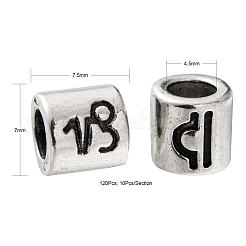 120 stücke 12 stil legierung europäische perlen&nbsp;FIND-LS0001-12