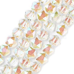Trasparenti perle di vetro placca fili&nbsp;GLAA-P056-001PS
