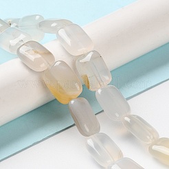 Chapelets de perles en agate blanche naturelle&nbsp;G-K357-D20-01