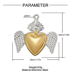 Pendentifs en acier inoxydable 304&nbsp;SA-OY002-49G