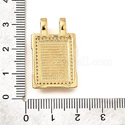 Colgante micropavé cubic zirconia de latón&nbsp;X-KK-U055-06B-01