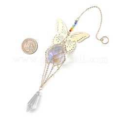 Conectores de acero inoxidable con forma de mariposa 201 y atrapasoles de vidrio.&nbsp;HJEW-JM04736-01