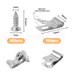 100 vis en acier inoxydable 304&nbsp;AJEW-DC0001-03
