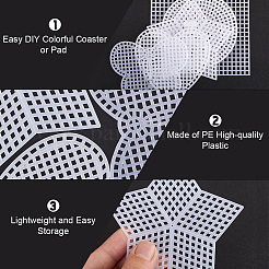 50 Stück 5 Stile DIY Kunststoff-Leinwandformen&nbsp;DIY-CP0012-42