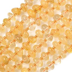Fili di perle di citrino naturale riscaldate&nbsp;G-RM250109-A6