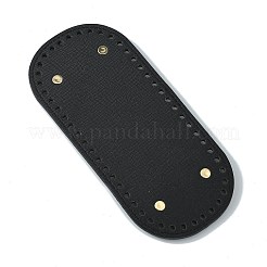 Ovale en cuir pu tricot crochet sacs clou bas shaper pad&nbsp;DIY-WH0349-26LG-10