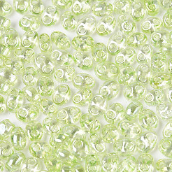Transparente Farben Glanz Glas Saatperlen&nbsp;SEED-N008-09E