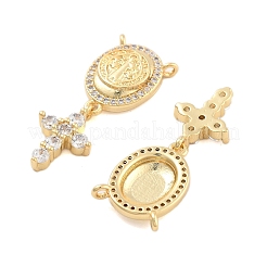 Pendentifs en laiton zircon cubique pavé&nbsp;KK-U009-09C-G