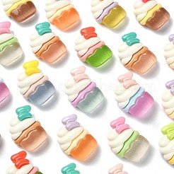 Undurchsichtige Decoden-Cabochons aus Harz&nbsp;RESI-CJC0019-27
