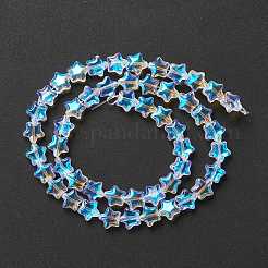 Transparent perles de verre brin&nbsp;X1-GLAA-F112-02I