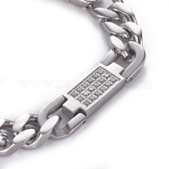 Bracciali a catena in acciaio inossidabile 304&nbsp;BJEW-I279-01P
