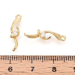 Pendentifs en laiton zircon cubique transparent&nbsp;KK-T078-01G-07