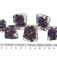 Diaspro imperiale naturale tinto con fili di perline di resina&nbsp;G-Q017--E05-01E