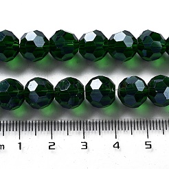 Galvanisieren transparente Glasperlen Stränge&nbsp;X-EGLA-A035-T10mm-A10
