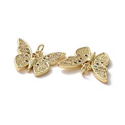 Ciondoli di zirconi in ottone&nbsp;KK-G453-24G