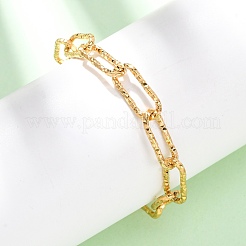 304 Edelstahl-Büroklammer-Kettenarmbänder für Damen und Herren&nbsp;LS-BJEW-A048-01G