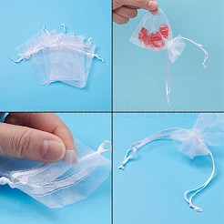 Sacchetti regalo in organza con coulisse&nbsp;X-OP-R016-7x9cm-04