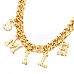 Bracelets à breloques en laiton pour femmes&nbsp;BJEW-U008-19G-03