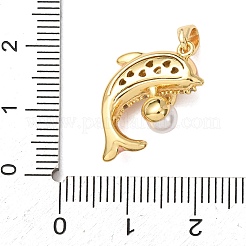 Pendentifs en laiton zircon cubique transparent&nbsp;KK-E803-05G-A
