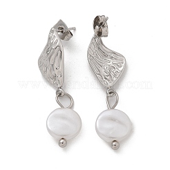Orecchini pendenti in acciaio inossidabile 304&nbsp;LS-EJEW-L287-068P