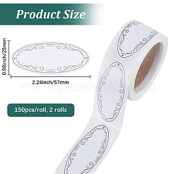 2 Rolle Papieretiketten&nbsp;AJEW-SP0004-77