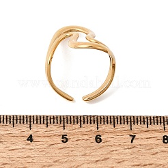 Anillos abiertos de acero inoxidable 304 para mujer&nbsp;RJEW-L342-15G