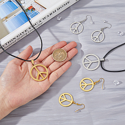 Peace-Zeichen-Schmuckset&nbsp;SJEW-FI0001-23